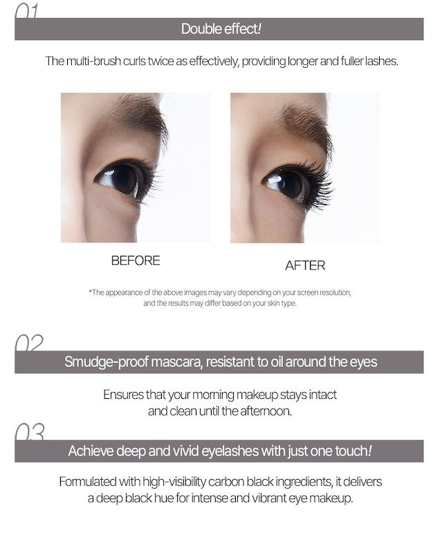 ریمل حجم‌دهنده و فرکننده سم مول دسیم | The Saem Saemmul Perfect Curling Mascara