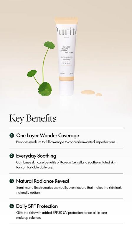 بی بی کرم سنتلا پیوریتو | Purito SEOUL Wonder Releaf Centella BB Cream