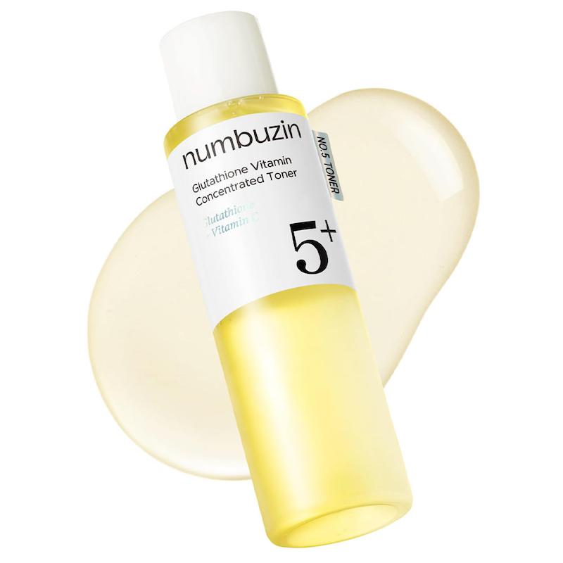 تونر ویتامین سی و گلوتاتیون شماره 5 نامبوزین روشن کننده و ضدلک |  Numbuzin No.5 Glutathione Vitamin Concentrated Toner