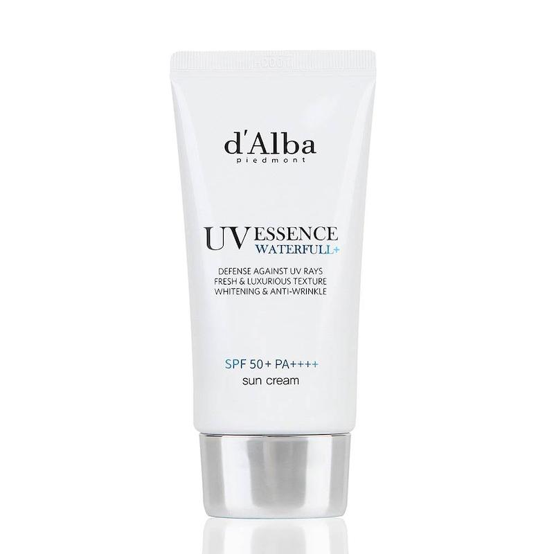 اسنس ضد آفتاب ترافل سفید د البا ضد چروک و جوانساز پوست | D’Alba Waterfull Essence Sun Cream