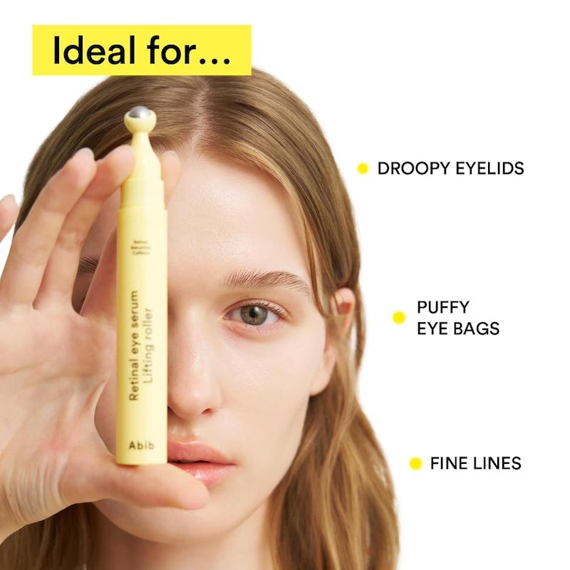سرم دور چشم رتینال لیفتینگ ابیب با اپلیکاتور رولری | Abib Retinal Eye Serum Lifting Roller