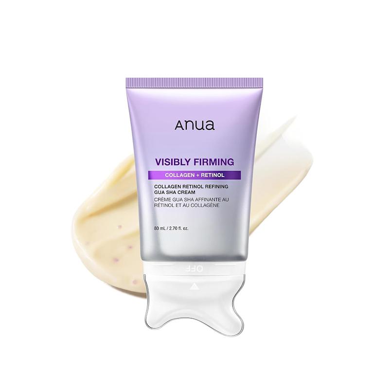 کرم گواشا کلاژن و رتینول آنوا با ماساژور داخلی لیفت و فرم‌دهی خط فک و گردن | Anua Collagen Retinol Refining Gua Sha Cream