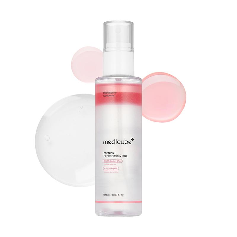 میست سرمی PDRN و گلوتاتیون مدی‌کیوب روشن‌کننده و آبرسان پوست | MEDICUBE PDRN Pink Glutathione Serum Mist