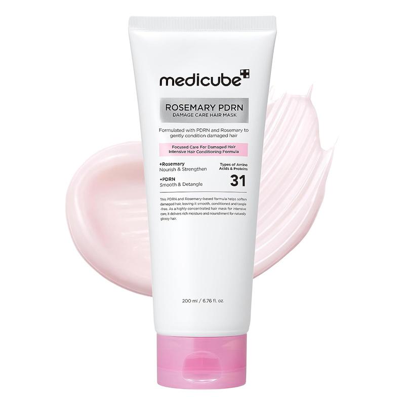 ماسک موی ترمیم‌کننده PDRN و رزماری مدی کیوب | Medicube Rosemary PDRN Damage Care Hair Mask