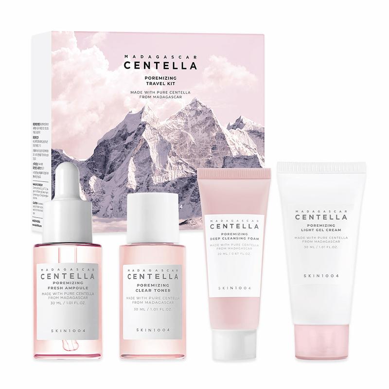 پک مسافرتی محصولات کنترل منافذ سنتلا اسکین 1004 | SKIN1004 Madagascar Centella Poremizing Travel Kit