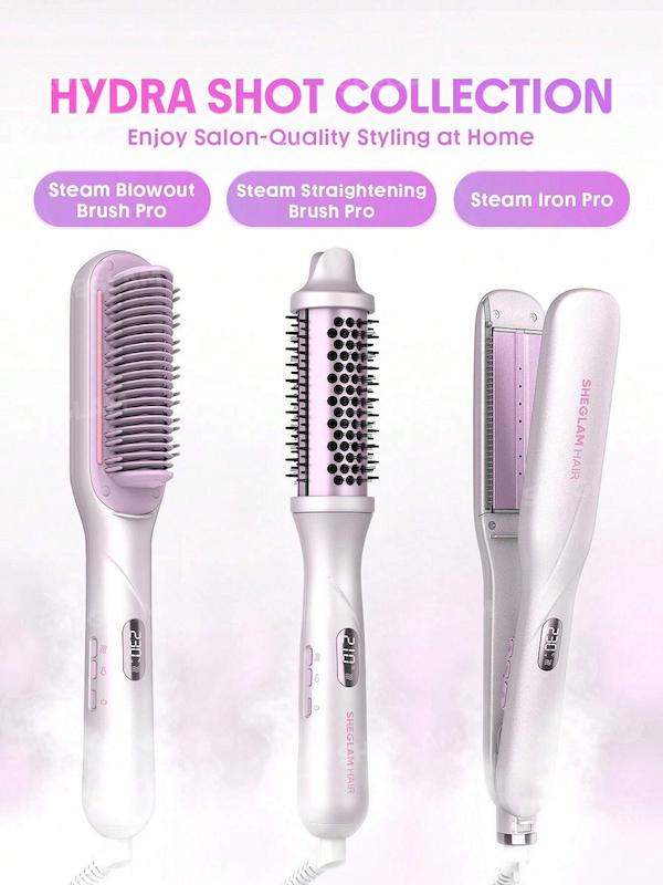 برس حرارتی بخار شیگلم مدل Hydra Shot Steam Blowout Brush Pro – 38mm