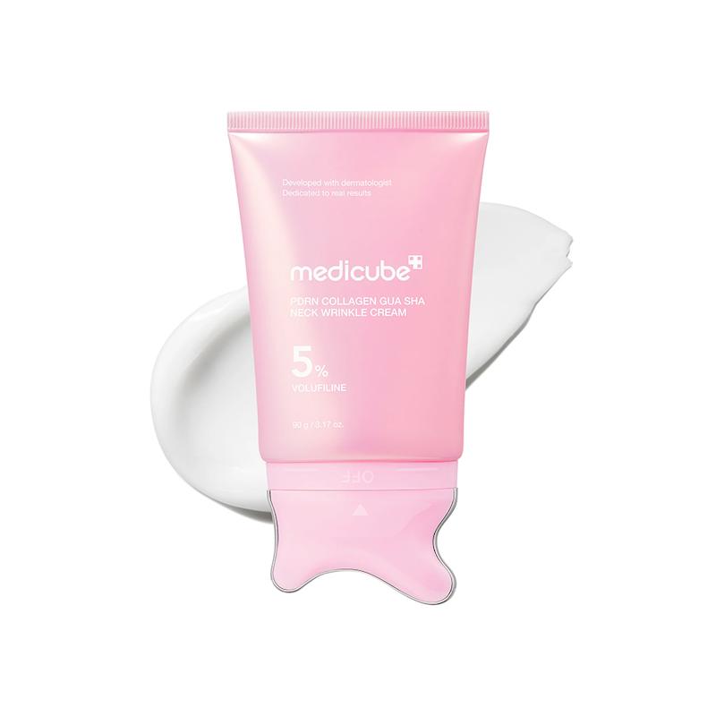 کرم ضدچروک گردن PDRN کلاژن گواشا مدی کیوب | Medicube PDRN Collagen Gua Sha Neck Wrinkle Cream