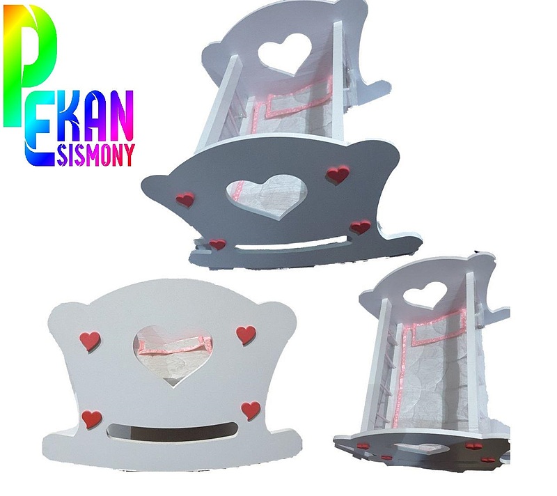 گهواره عروسک چوبی