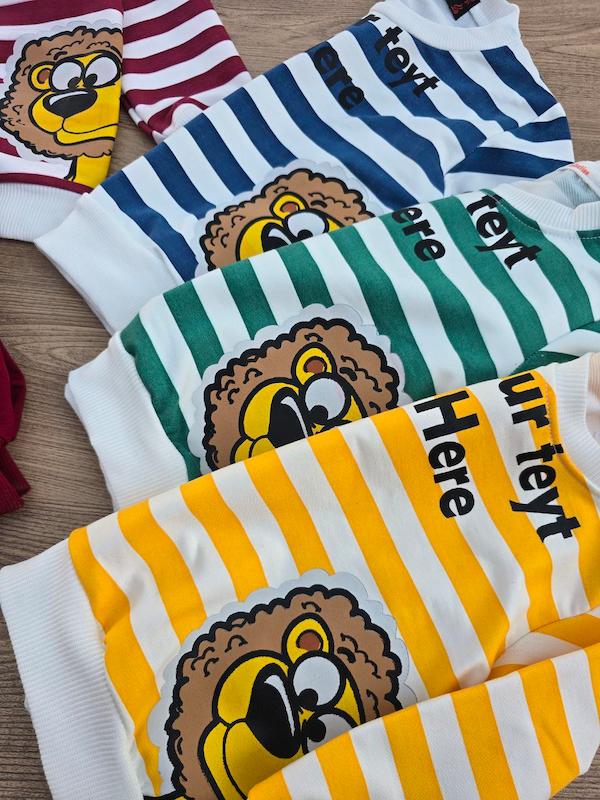 بلوز شلوار شیر راه راه