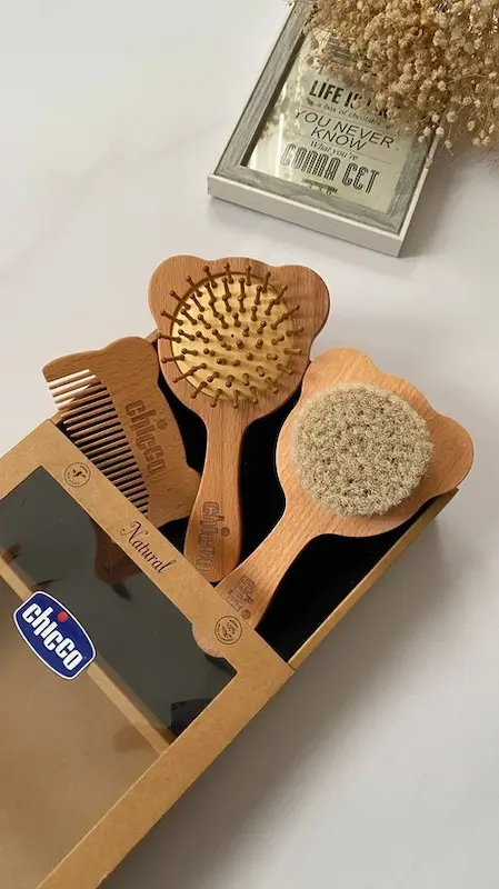 شانه برس چوبی چیکو اورجینال