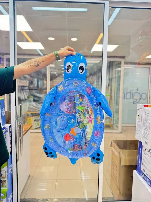 تشک بازی مدل واتر مت کودک طرح لاکپشت