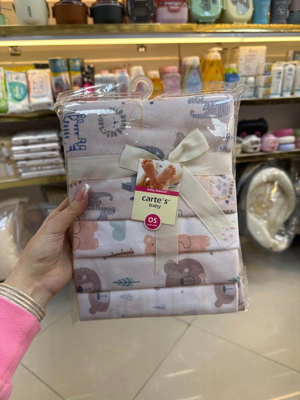 دستمال خشک کن ۴ عددی برند کارترز Carter’s رنگ کرم