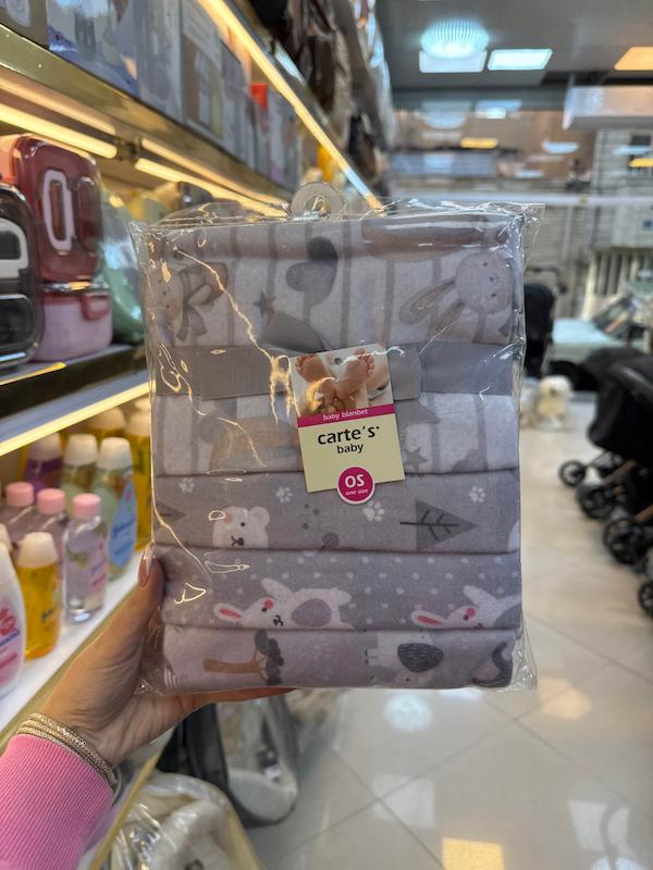 دستمال خشک کن ۴ عددی برند کارترز Carter’s رنگ طوسی