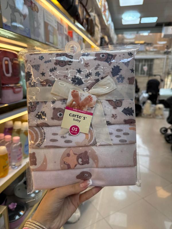 دستمال خشک کن ۴ عددی برند کارترز Carter’s رنگ کرم 