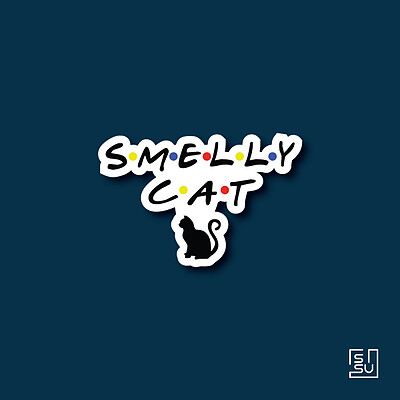 استیکر smelly cat