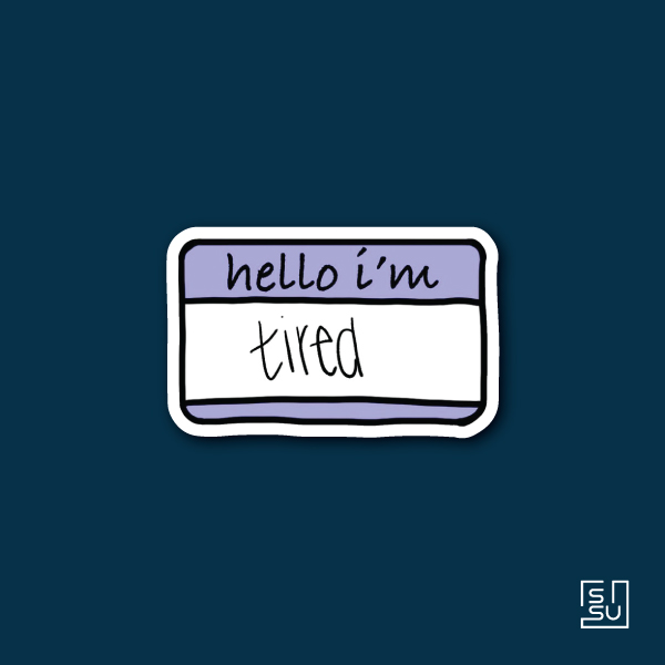 استیکر i`m tired