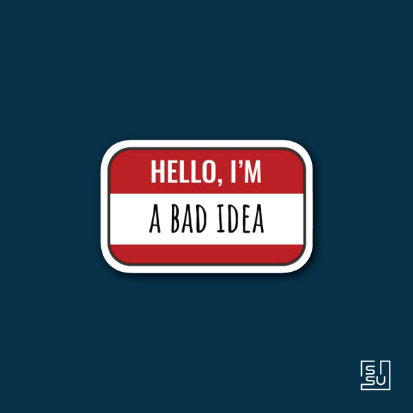 استیکر i`m a bad idea