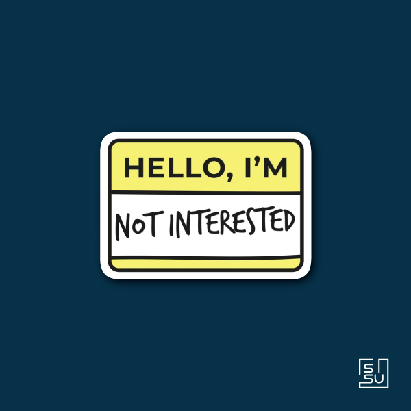 استیکر i`m not interested