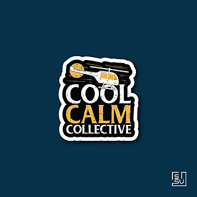 استیکر cool calm collective