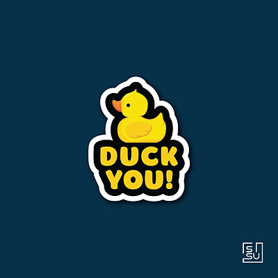 استیکر duck you