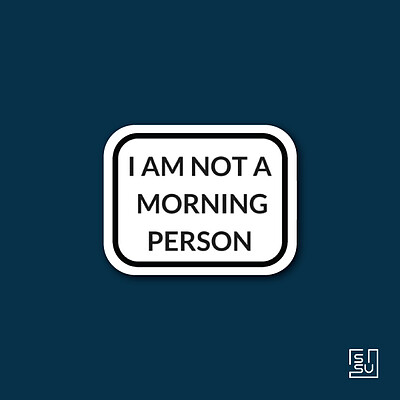 استیکر morning person