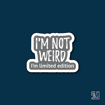 استیکر i`m not weird