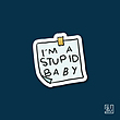 استیکر stupid baby