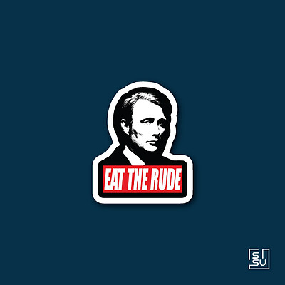 استیکر eat the rude