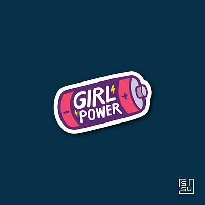 استیکر girl power