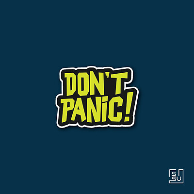 استیکر dont panic