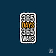 استیکر 365 Days 365 ways