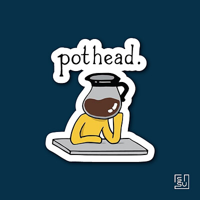 استیکر Pot Head 