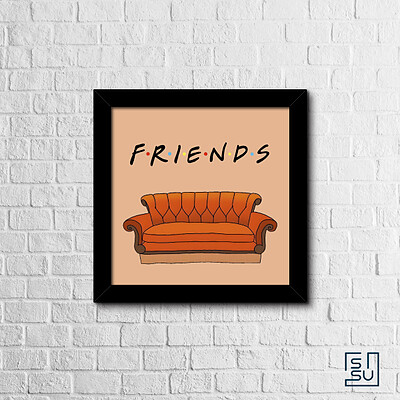 قاب عکس سریال فرندز کد 01 - Friends