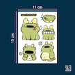 شیت استیکر قورباغه هاپو
