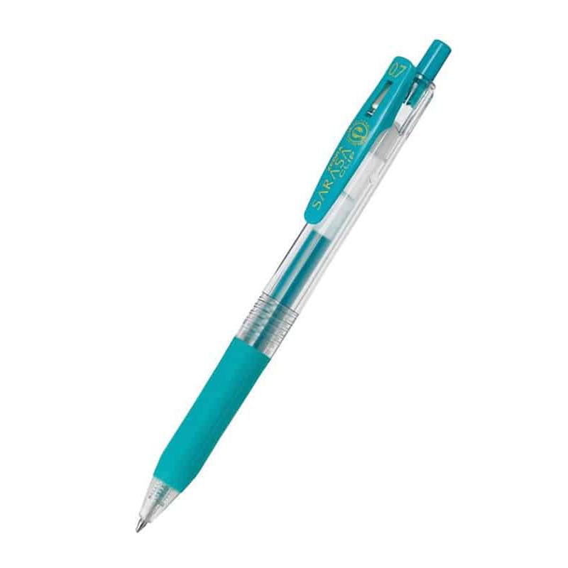 روان نویس ژلی0.7 سبز آبی blue green ساراسا کلیپ