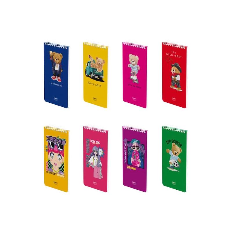 دفتر یادداشت 80 برگ 220* 120 سیمی فانتزی پ پ الیپون کد 268