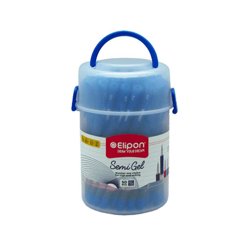 خودکار سمی ژل آبی 0.7 بسته 50عددی الیپون