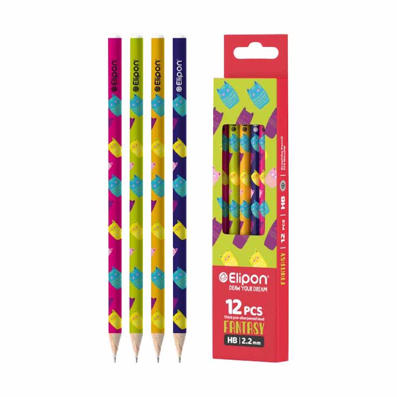 مداد مشکی گرد Willow جعبه 12 عددی الیپون