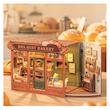 کیت ماکت چوبی نانوایی کلاسیک خانم هانت (Mrs. Hunt Bakery) با نور LED