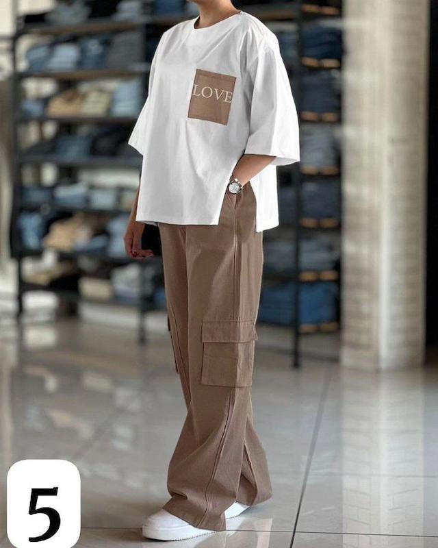 ست خفن تیشرت و شلوار کارگو 0176LOVE 