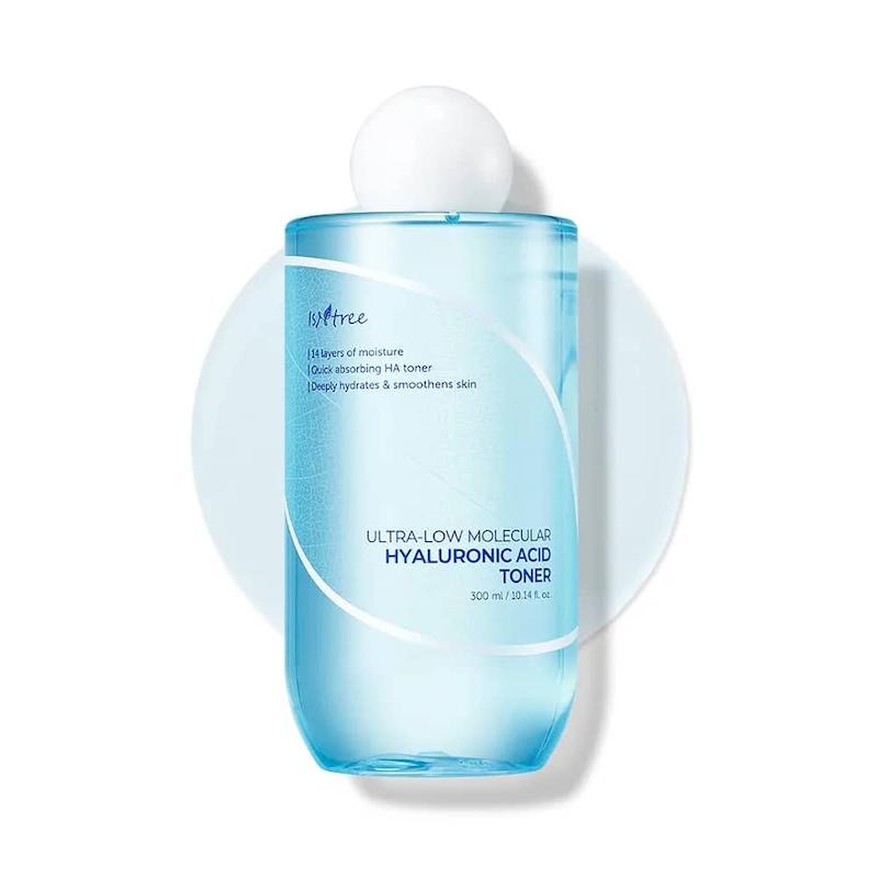 تونر هیالورونیک اسید ایزنتری آبرسان و فوق سبک | Isntree Ultra-Low Molecular HA Toner