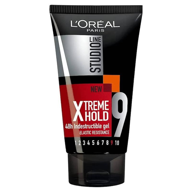 ژل مو فوق‌العاده قوی لورال مدل اکستریم هولد ۴۸ ساعته – قدرت نگه‌داری ۹ از ۱۰  L'Oréal Paris Studio Line Xtreme Hold 48h Indestructible Gel