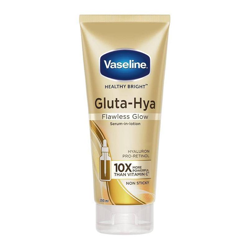 لوسیون سرم جوانساز و روشن کننده گلوتا هیا وازلین_Vaseline Gluta-Hya Flawless Glow Serum Burst Lotion