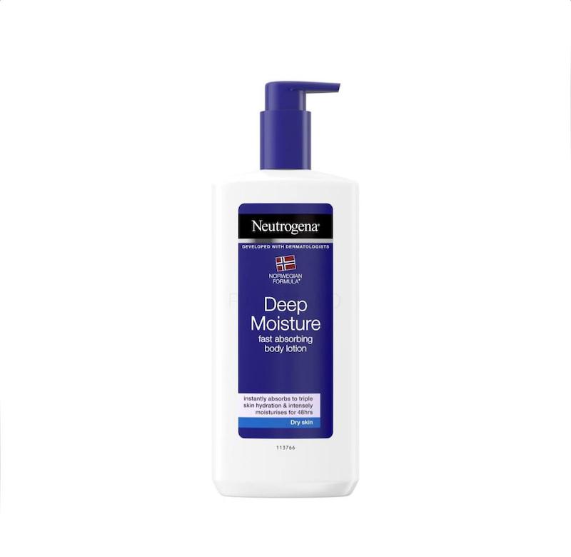 لوسیون بدن پوست خشک نیتروژنا_Neutrogena Deep Moisture Fast Absorbing Body Lotion Dry Skin