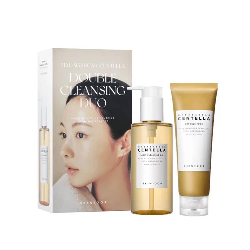 پک دوتایی شوینده روغنی و فوم آمپولی سنتلا ماداگاسکار اسکین 1004  SKIN1004 Madagascar Centella Double Cleansing Duo