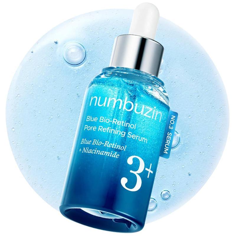  سرم جمع‌کننده منافذ و روشن کننده بایو رتینول شماره ۳+ نامبوزین  numbuzin No.3 retinol Serum Blue Bio-Retinol Pore Refining Serum