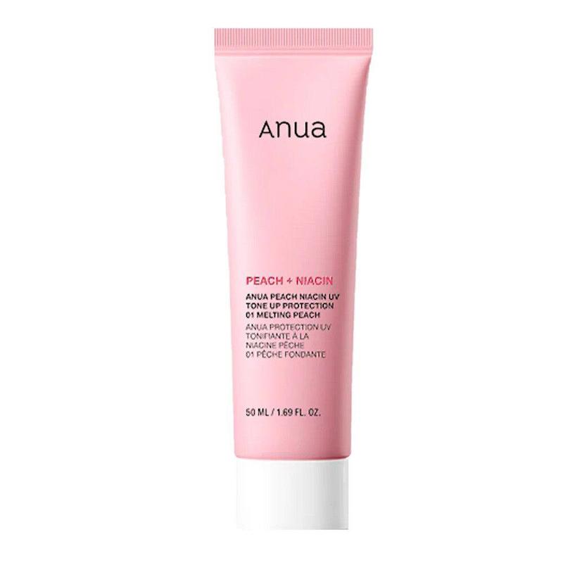ضدآفتاب هلو روشن‌کننده و کوچک‌کننده منافذ آنوا – Anua Peach Niacin UV Tone Up Protection 01 Melting Peach