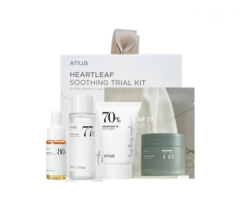  پک روتین پوستی مسافرتی  آنوا – Anua Heartleaf Soothing Trial Kit  Product Name: Anua – Heartleaf Soothing Trial Kit