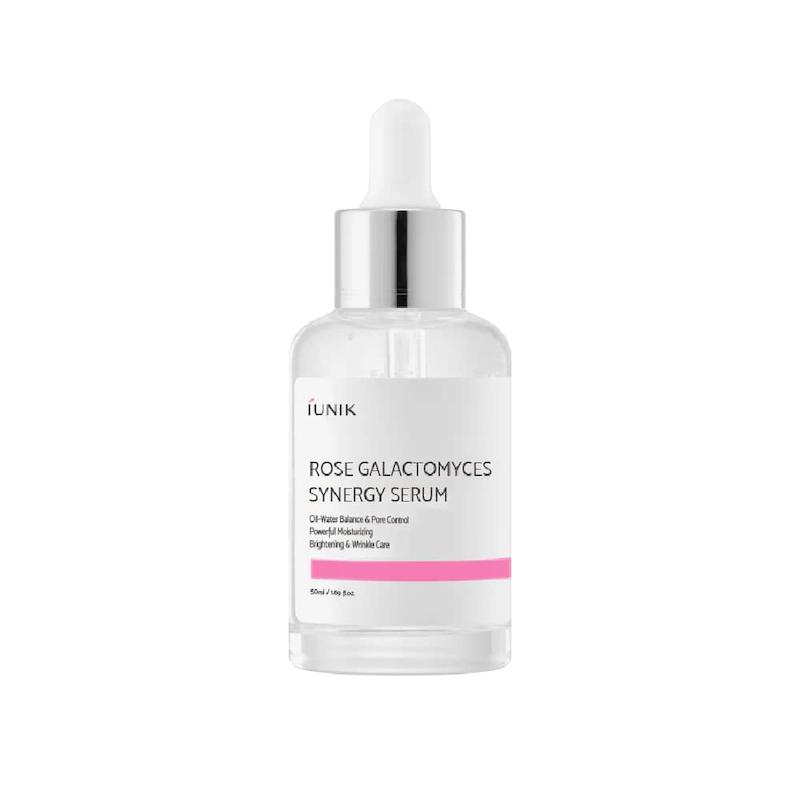 سرم روشن‌کننده و ضدالتهاب رز گالاکتومایسس آی‌یو‌نیک  iUNIK Rose Galactomyces Synergy Serum