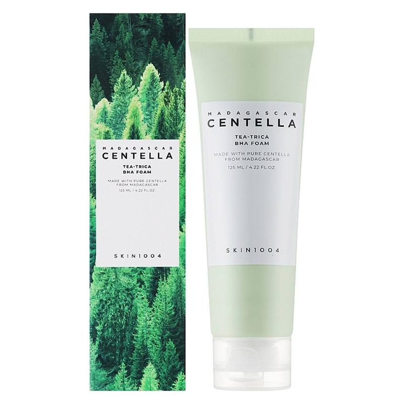 فوم شوینده ضدجوش و لایه‌بردار چای سبز ماداگاسکار سنتلا  SKIN1004 Madagascar Centella Tea Trica BHA Foam